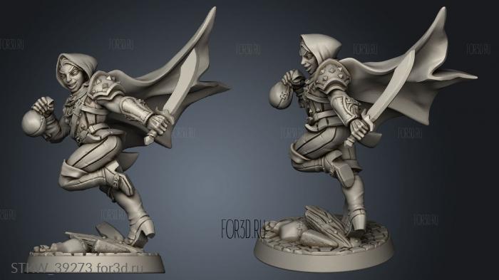 Modular Guild Adept Thief cowler stl model for CNC