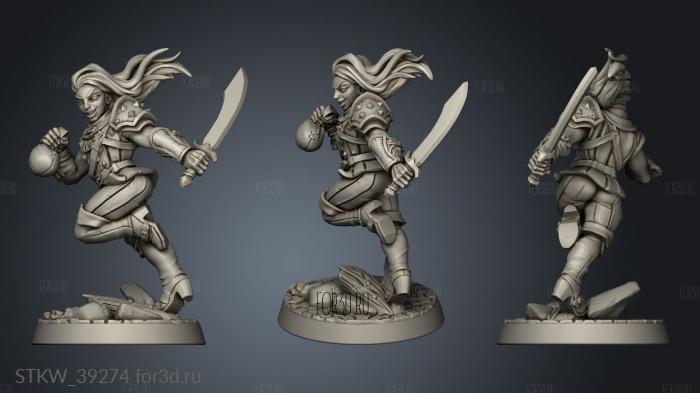 Modular Guild Adept Thief stl model for CNC