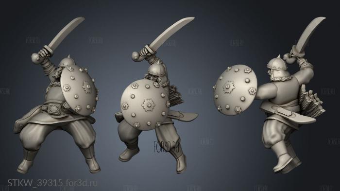 Swordsmen Mounted 3d stl модель для ЧПУ