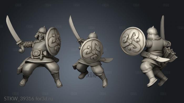 Swordsmen Mounted 3d stl модель для ЧПУ