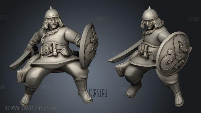 Swordsmen Mounted 3d stl модель для ЧПУ