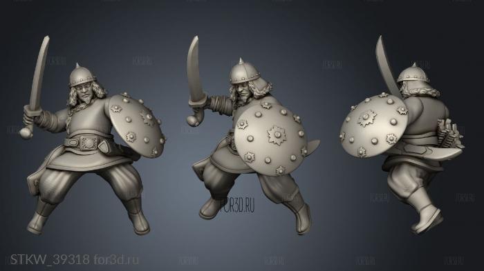 Swordsmen Mounted 3d stl модель для ЧПУ