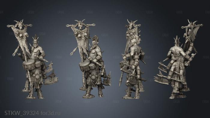 MONGREL WARRIORS COMMAND CHAMPION 3d stl модель для ЧПУ