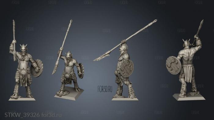 MONGREL WARRIORS Flat 3d stl модель для ЧПУ