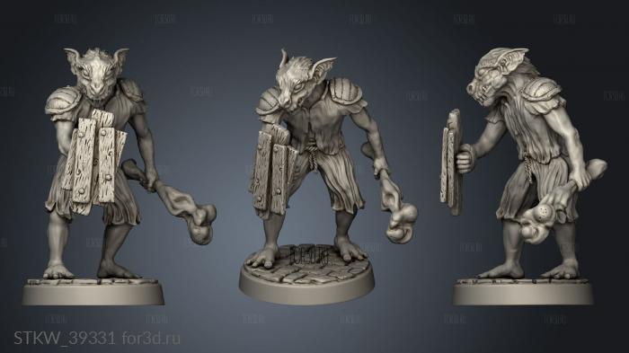 Mongrelfolk Assaulter 3d stl модель для ЧПУ