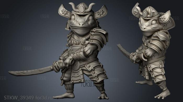 Samurai 3d stl модель для ЧПУ