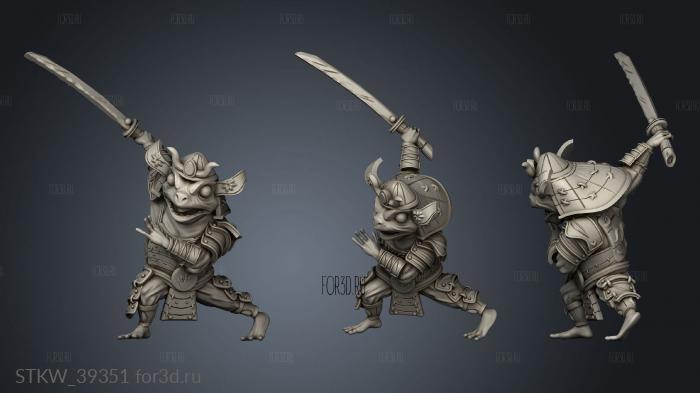 Samurai stl model for CNC