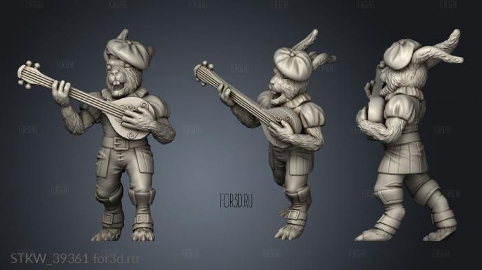 Monster Bunny Bard 3d stl модель для ЧПУ