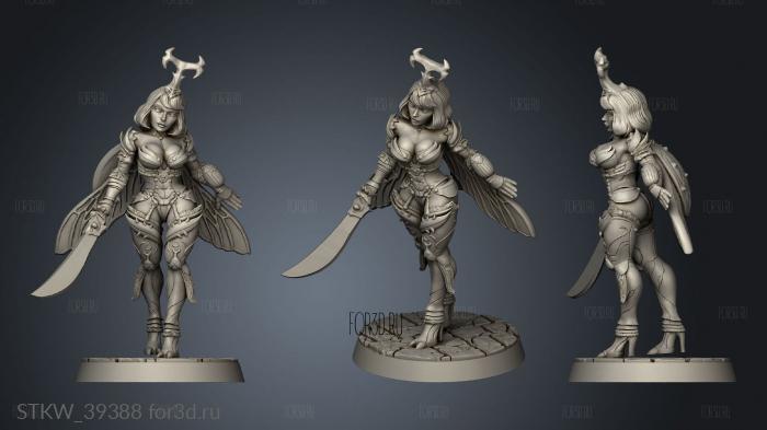 Monster Hunters Nina stl model for CNC