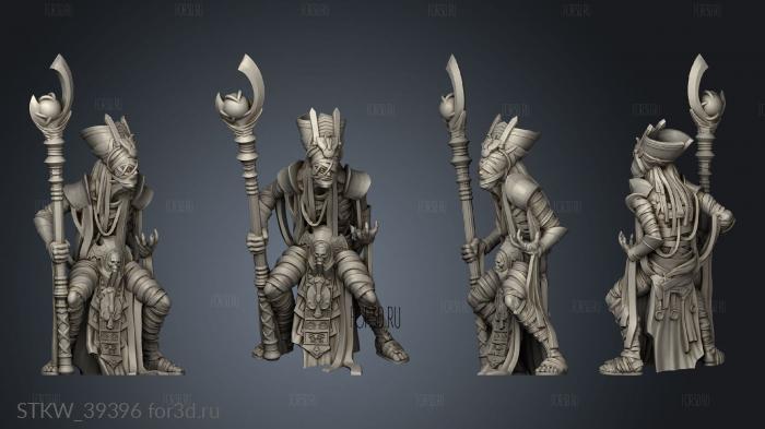 Monster Miniatures Mummy Mage Base stl model for CNC