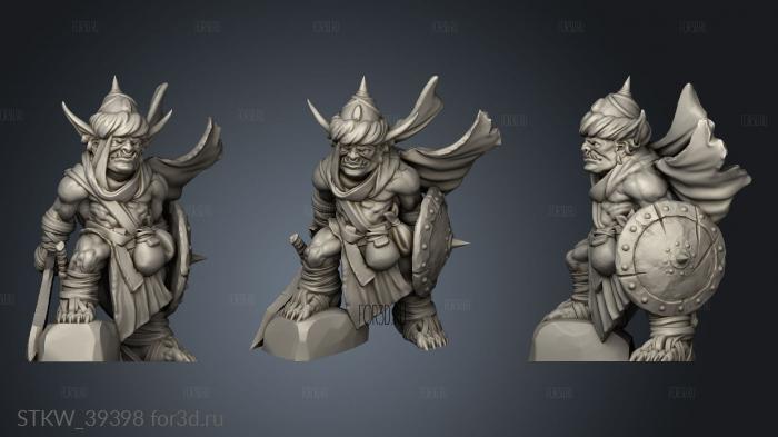 Monster Miniatures Sand Goblin Base stl model for CNC