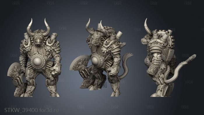 Monster Mini Clockwork Minotaur stl model for CNC