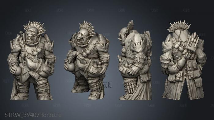 Monster Minic Alchemist stl model for CNC