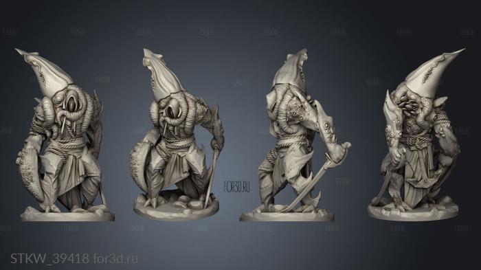 Monster Sunken Seafarer stl model for CNC