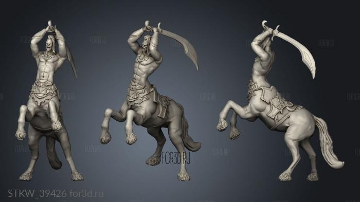 Monster Rampage Centaur Sword stl model for CNC