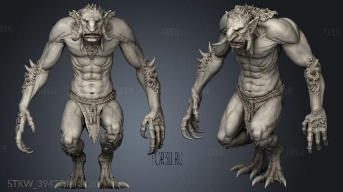 Monster Rampage Forest Troll 3d stl модель для ЧПУ