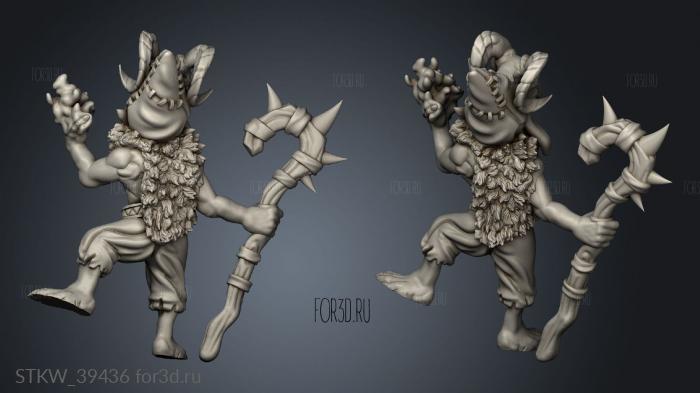 Monster Rampage Goblin Fire Shaman 3d stl модель для ЧПУ