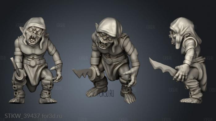 Monster Rampage Goblin Redcap stl model for CNC