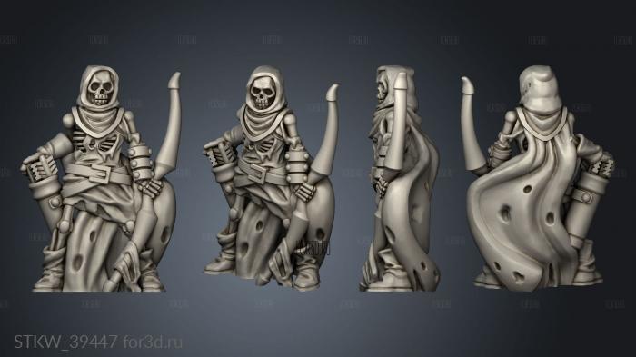 Monster Vault Skeleton Archer stl model for CNC