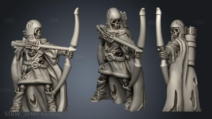 Monster Vault Skeleton Archer 3d stl модель для ЧПУ