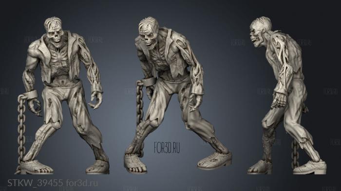 Monsters Zombie stl model for CNC