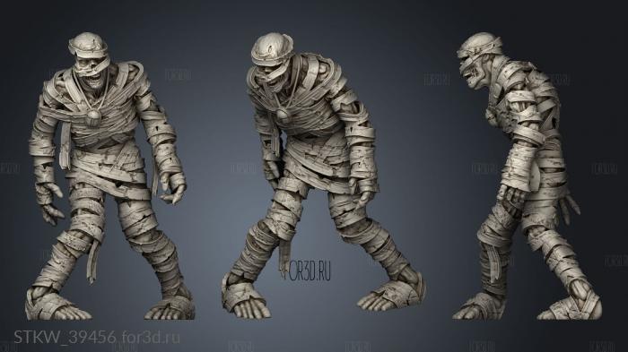 Monsters zombie mummy stl model for CNC