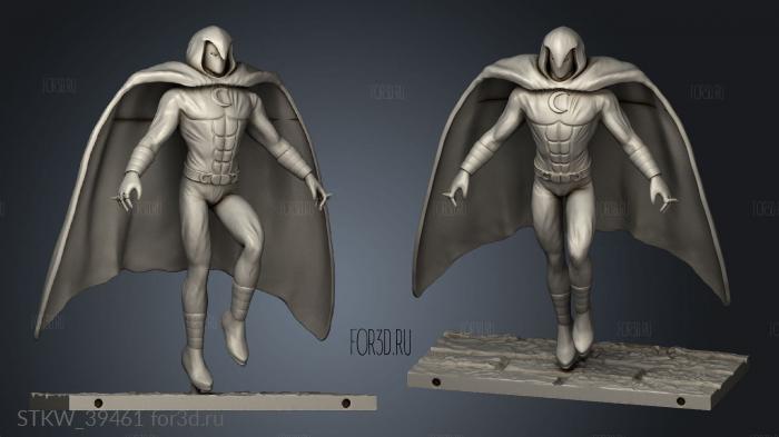 Moon knight Knightbrasdroit stl model for CNC