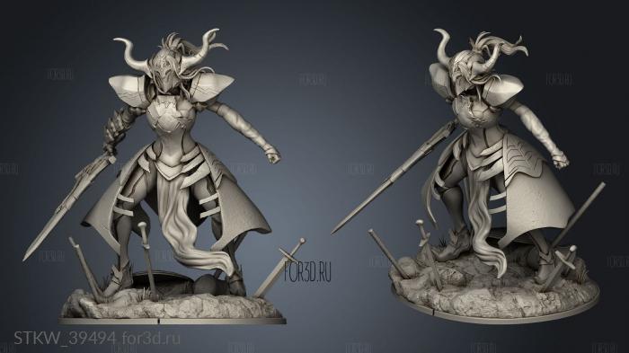 Mordred Fate Grand Back Cloth stl model for CNC