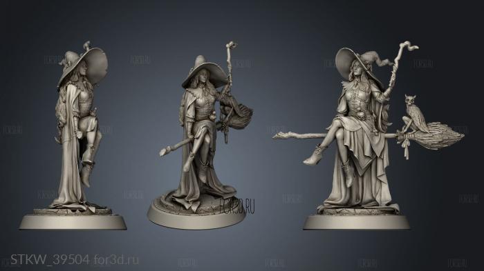 Morgan The Hex Witch and Schrodie stl model for CNC