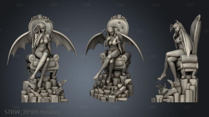 Morrigan And stl model for CNC