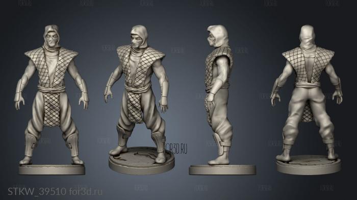 mortal kombat classic ninja stl model for CNC