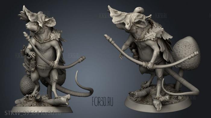 Mouse Look Archer Bow 3d stl модель для ЧПУ