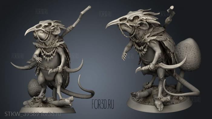 Mouse Look Shaman 3d stl модель для ЧПУ