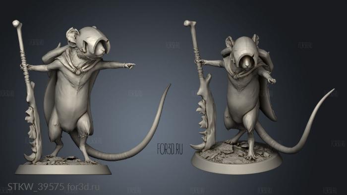 Mouse Point pointing forward Soldier 3d stl модель для ЧПУ