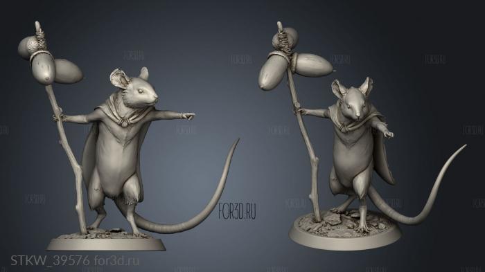 Mouse Point pointing forward traveler 3d stl модель для ЧПУ