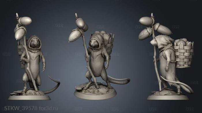 Mouse Stand Fer 3d stl модель для ЧПУ