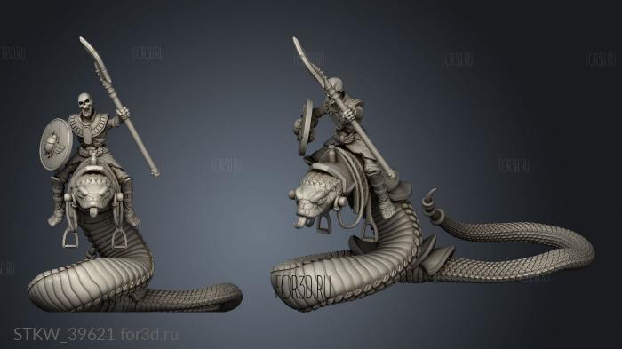 Snake Riders stl model for CNC