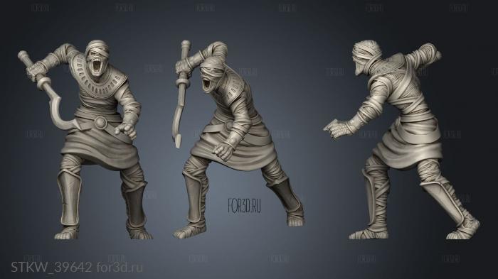 Mummy sword warrior 3d stl модель для ЧПУ