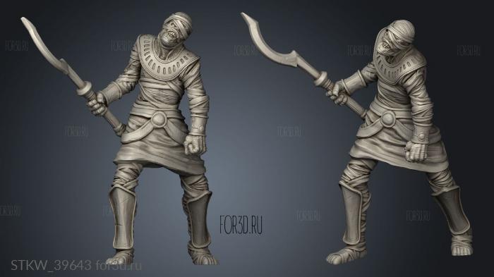 Mummy sword warrior 3d stl модель для ЧПУ