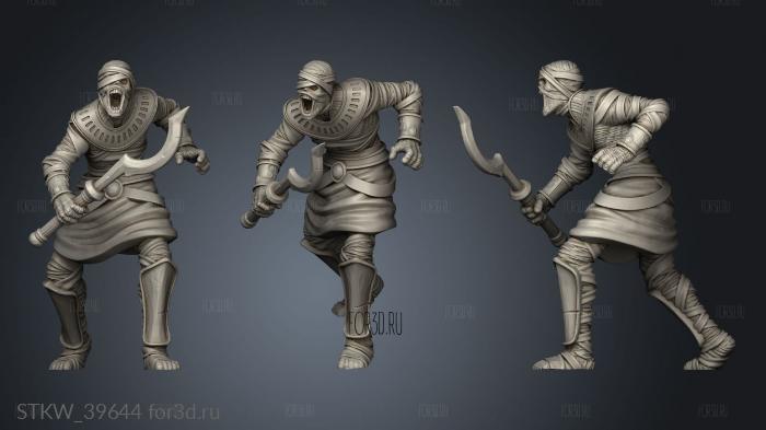 Mummy sword warrior 3d stl модель для ЧПУ