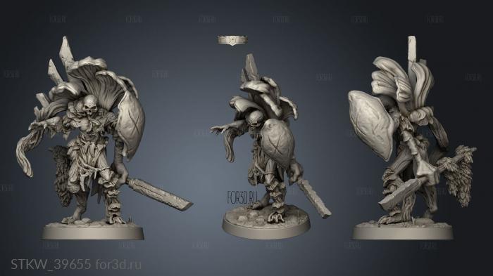 Mushroom Bayou Myconids Myconid Warrior 3d stl модель для ЧПУ