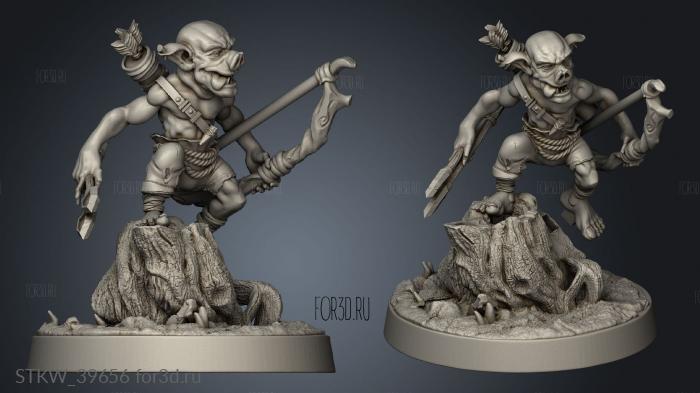 Mushroom Bayou Swamp goblins Goblin Archer 3d stl модель для ЧПУ