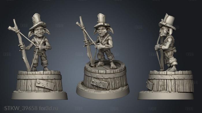 Mushroom Bayou Swamp goblins Goblin Washbasin Bard 3d stl модель для ЧПУ