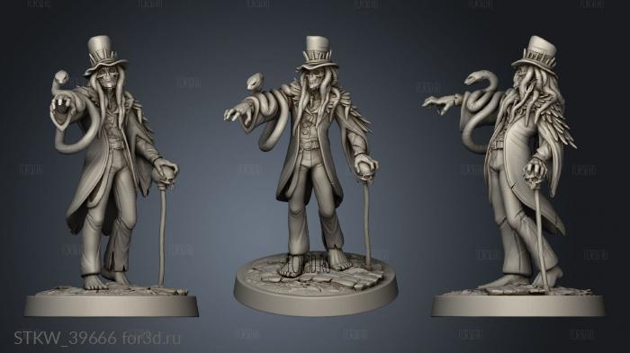 Mushroom Bayou Voodoo Man with key 3d stl модель для ЧПУ