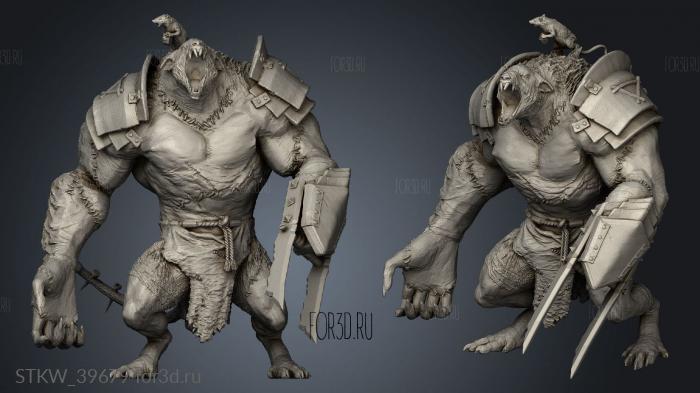 Mutant Rat Bloodspawn 3d stl модель для ЧПУ