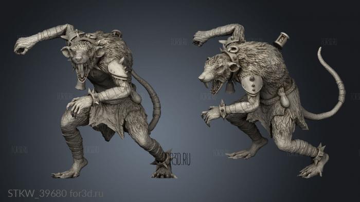 Mutant Rat 3d stl модель для ЧПУ