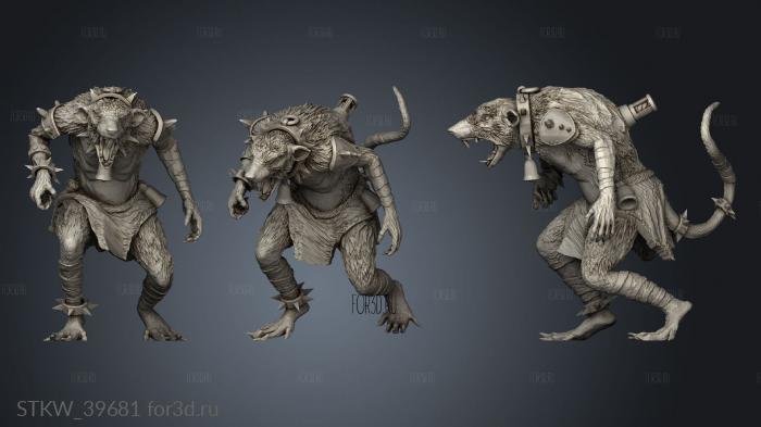 Mutant Rat 3d stl модель для ЧПУ