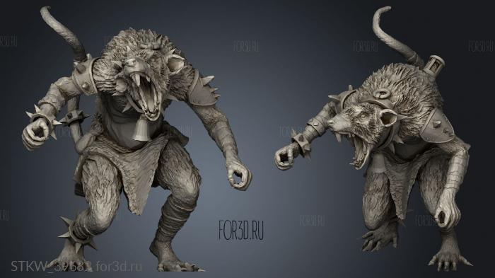 Mutant Rat 3d stl модель для ЧПУ