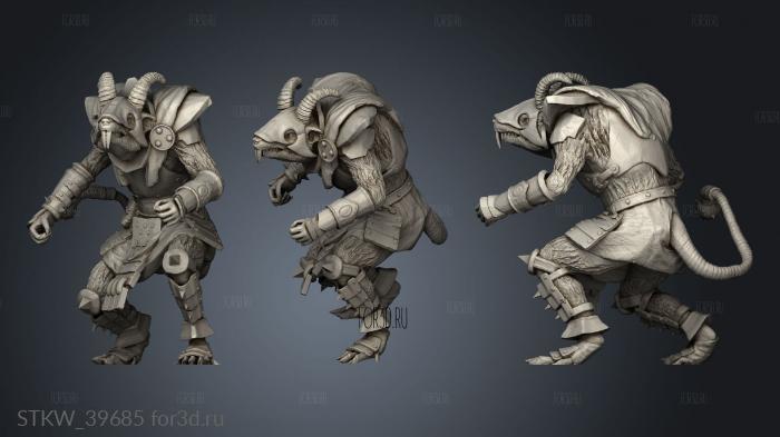 Mutant Rat Khorngor 3d stl модель для ЧПУ