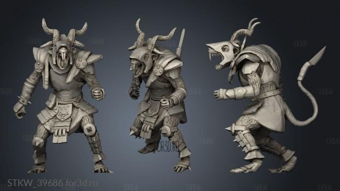 Mutant Rat Khorngor 3d stl модель для ЧПУ